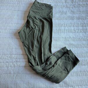 Lululemon Align Legging Cropped 23" Size 6 Olive Green
